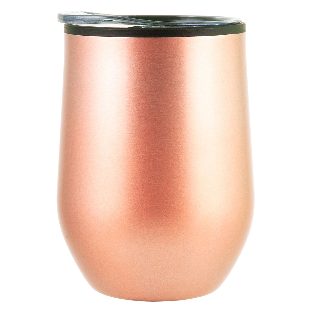 12 Oz Bay Mist Stainless Wine Tumbler with Lid