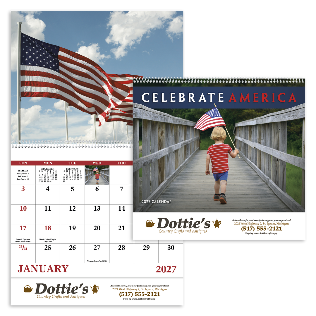 Good Value™ Celebrate America - Spiral Calendar