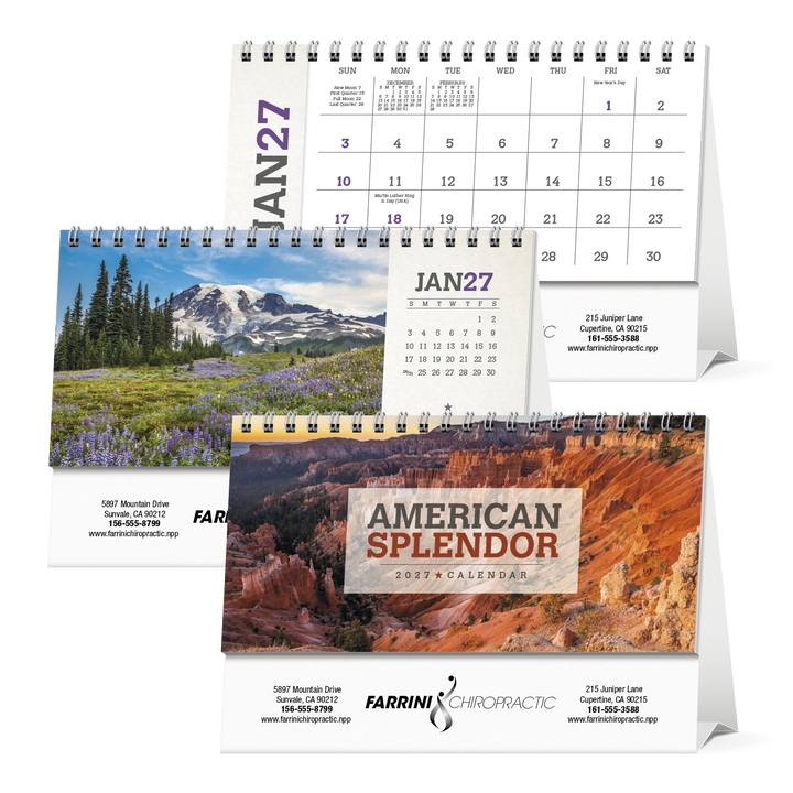 Triumph® Calendars American Splendor Desk Calendar