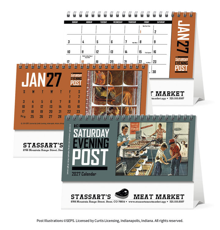 Triumph® Calendars  The Saturday Evening Post Desk Calendar