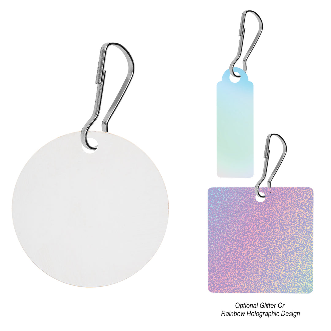 Acrylic Zipper Pull - Custom Shape 3"
