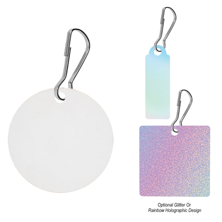 Acrylic Zipper Pull - Custom Shape 3"