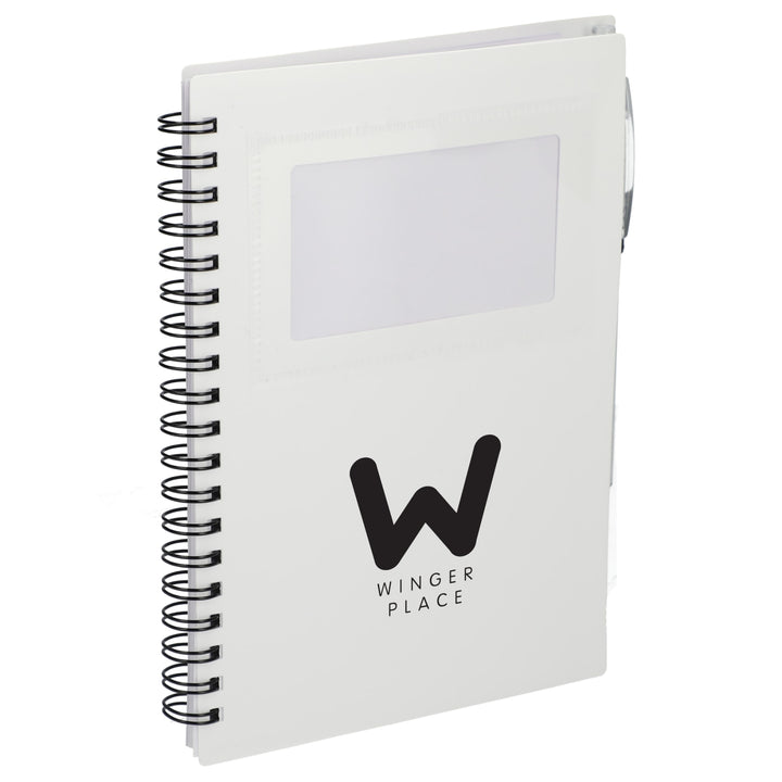 FSC® Recycled 5" x 7" Star Spiral Notebook with Pe