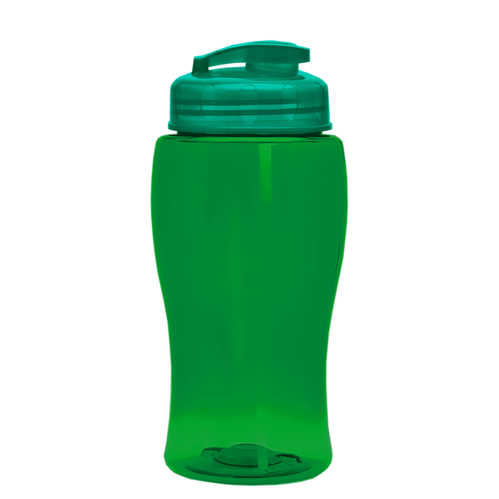 Poly-Pure Jr. - 18 oz. Transparent Bottle with USA Flip