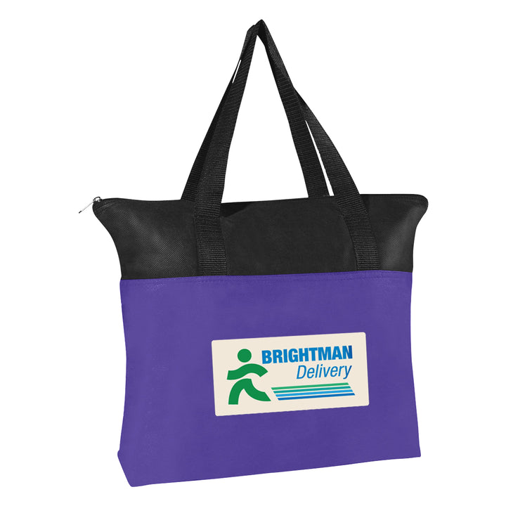 Non-Woven Zippered Recycled Tote Bag