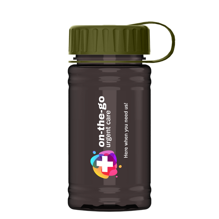 Mini RPET Bottle with Tethered Lid - 16 oz.