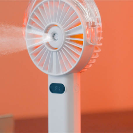 Rechargeable Portable LED Fan with Water Mist