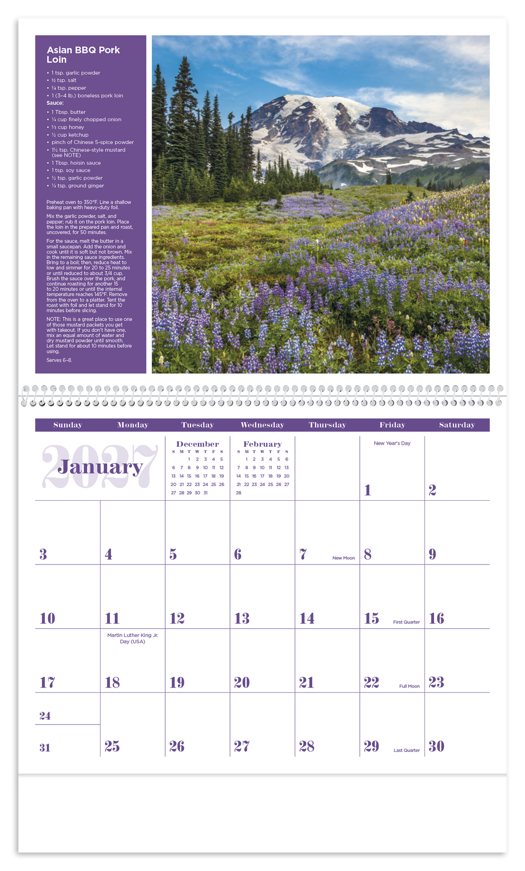 Triumph® Calendars America the Beautiful with Recipes Calendar