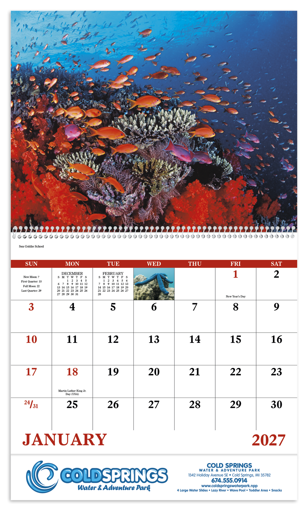 Good Value™ Ocean Glory - Spiral Calendar