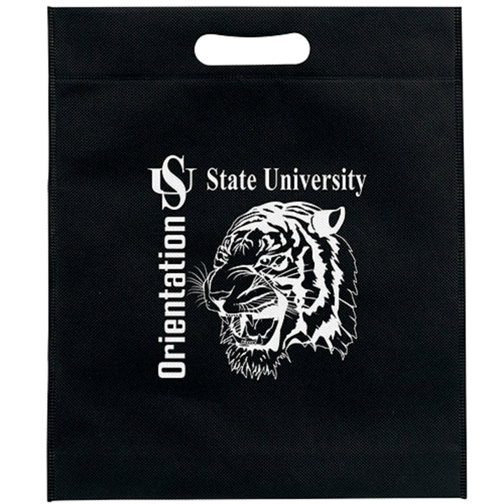 13W x 15H x 3 - Non-Woven Die Cut Bag- Screen Print