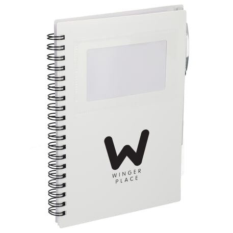 FSC® Recycled 5" x 7" Star Spiral Notebook with Pe