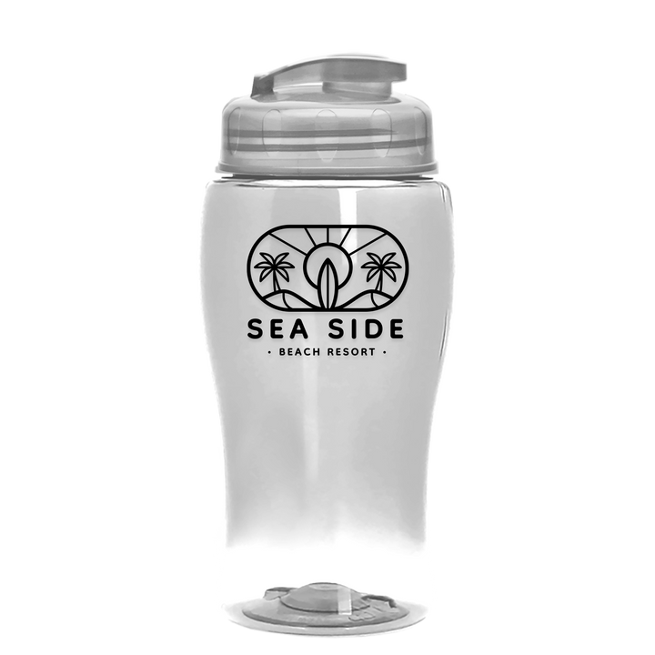Poly-Pure Jr. - 18 oz. Transparent Bottle with USA Flip