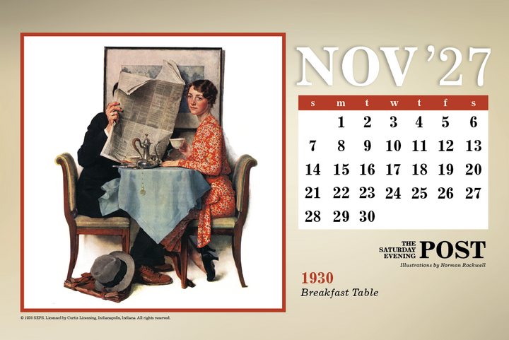 Triumph® Calendars The Saturday Evening Post Large Desk Calendar