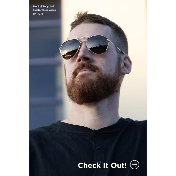 Stunkel Recycled Aviator Sunglasses