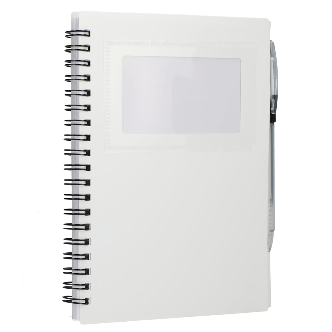 FSC® Recycled 5" x 7" Star Spiral Notebook with Pe