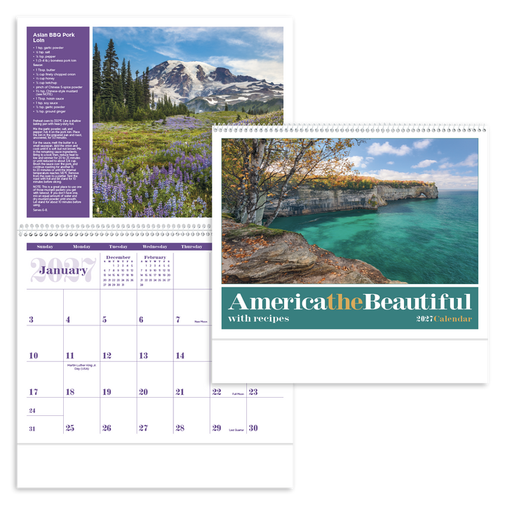 Triumph® Calendars America the Beautiful with Recipes Calendar
