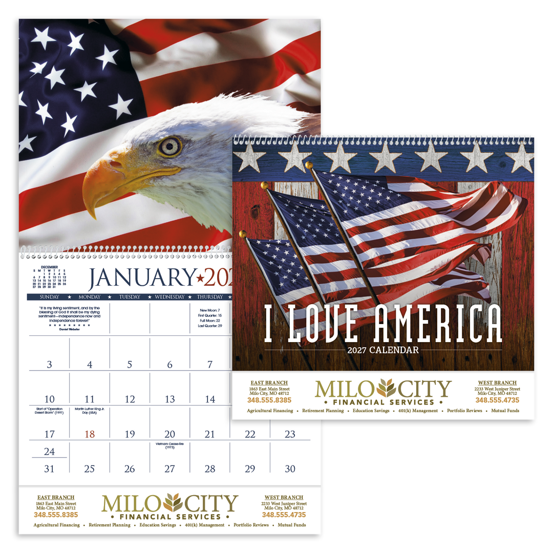 Triumph® Calendars I Love America Calendar
