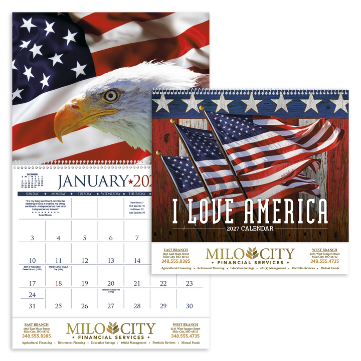 Triumph® Calendars I Love America Calendar