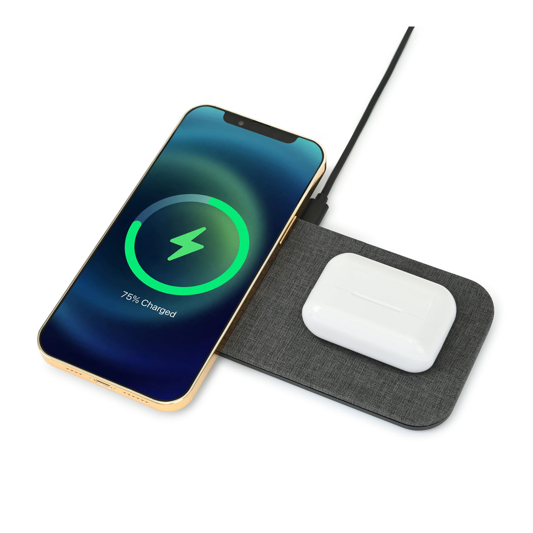 Eden Recycled rPET Wireless Dual Charging Pad