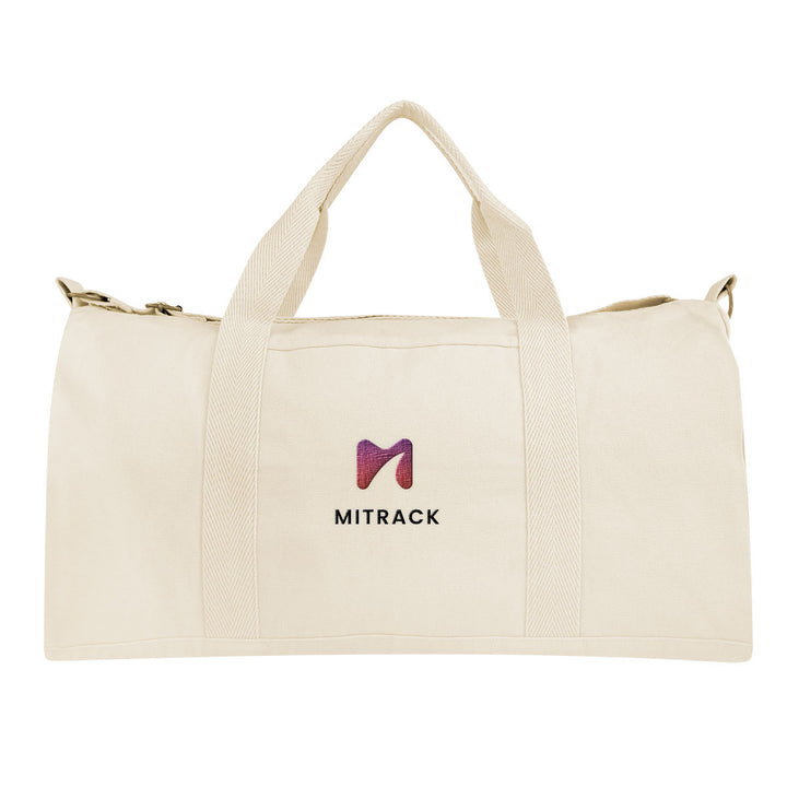 Aware™ 14 Oz. Recycled Cotton Flat Bottom Duffel Bag