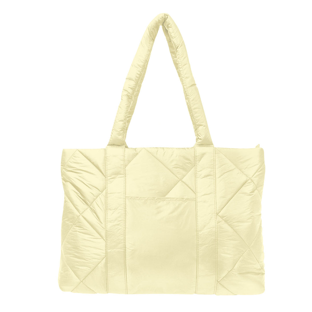 Luxe Quilted Puffer Tote Bag