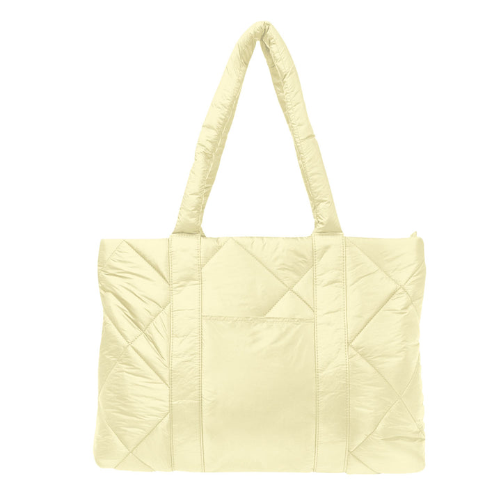 Luxe Quilted Puffer Tote Bag
