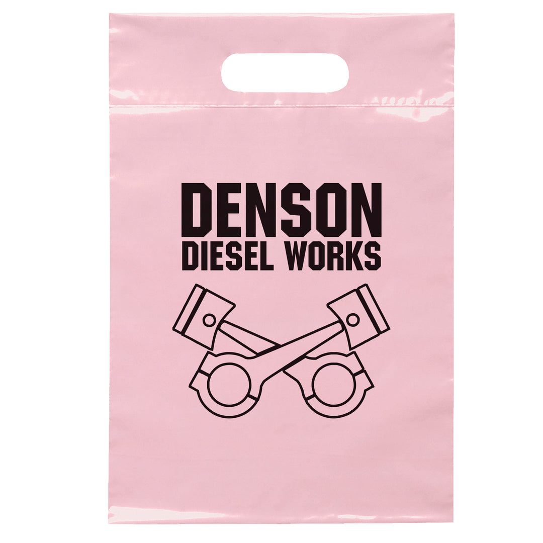 Die Cut Handle Bag - 9 1/2W x 14H - Flexo Ink Print