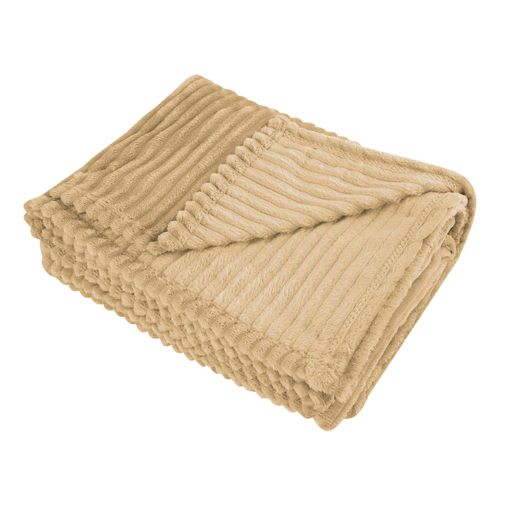 Raleigh Recycled Ribbed Flannel Blanket