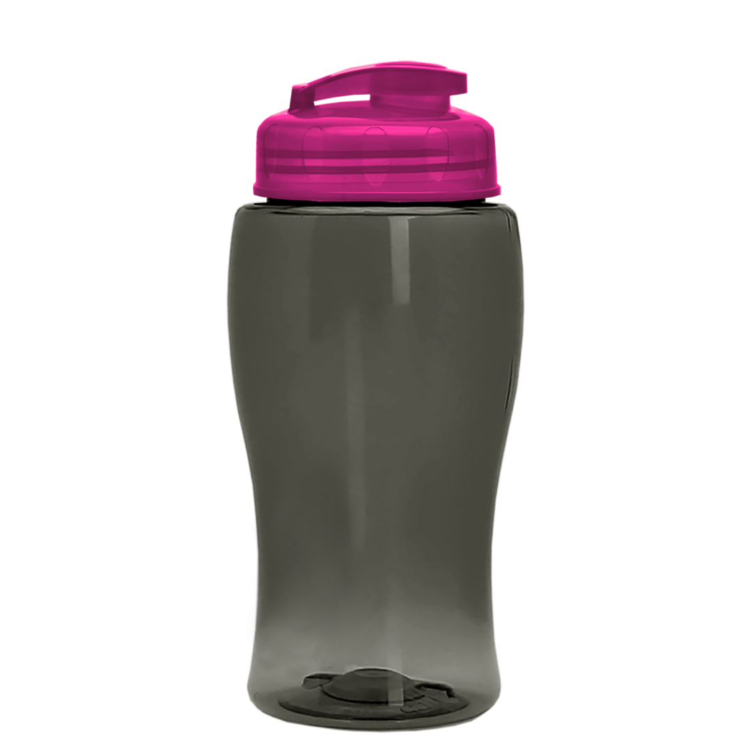 Poly-Pure Jr. - 18 oz. Transparent Bottle with USA Flip