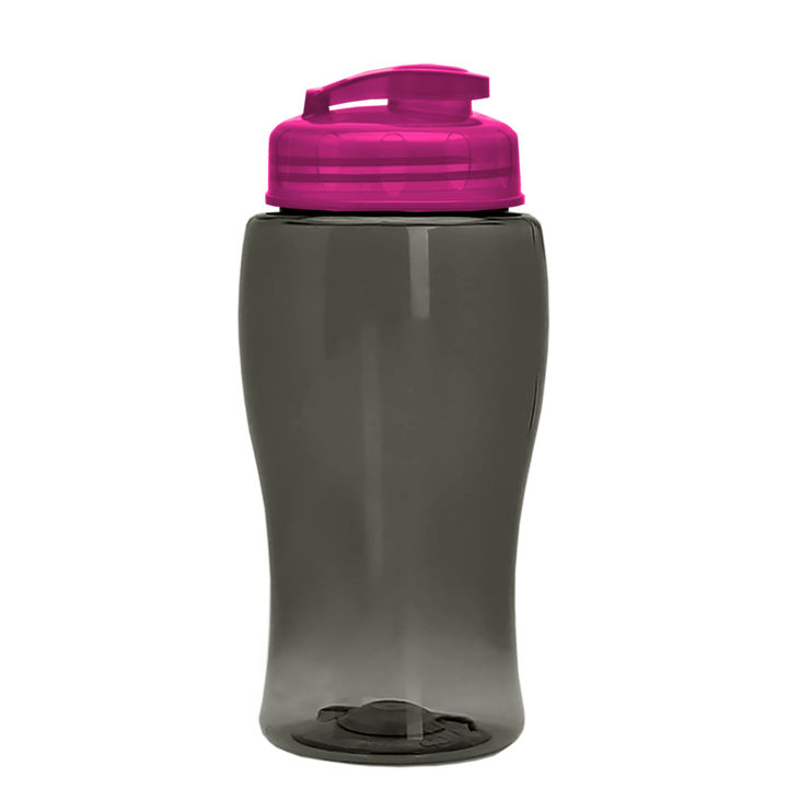 Poly-Pure Jr. - 18 oz. Transparent Bottle with USA Flip