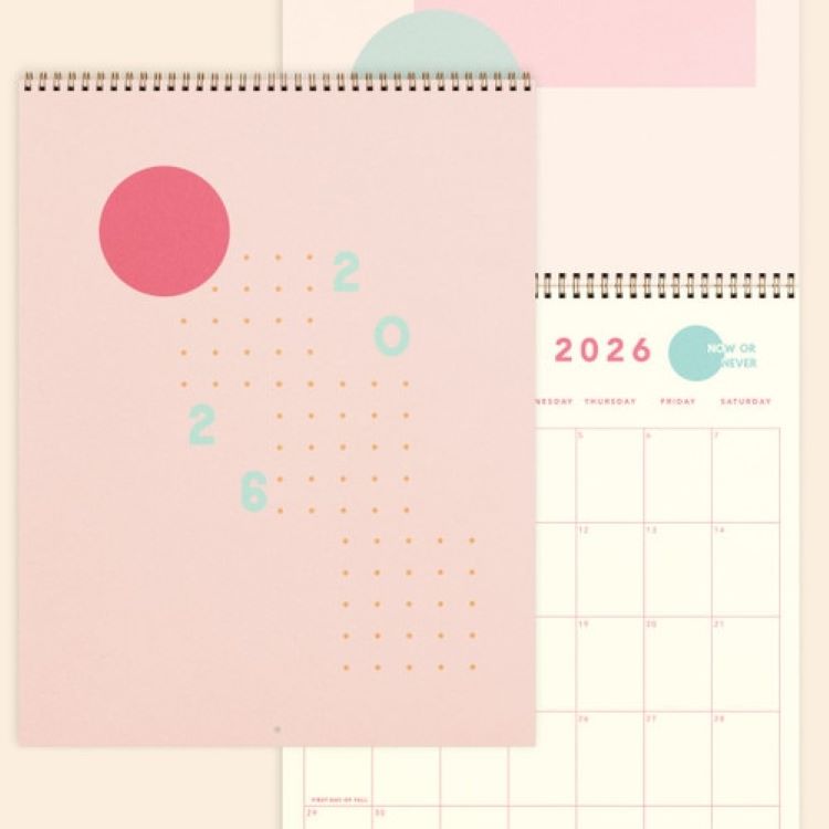 CALENDAR - JUMBO - VERTICAL - TEXT WEIGHTWITH COLOR GUTS