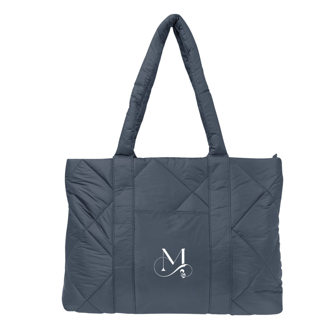 Luxe Quilted Puffer Tote Bag