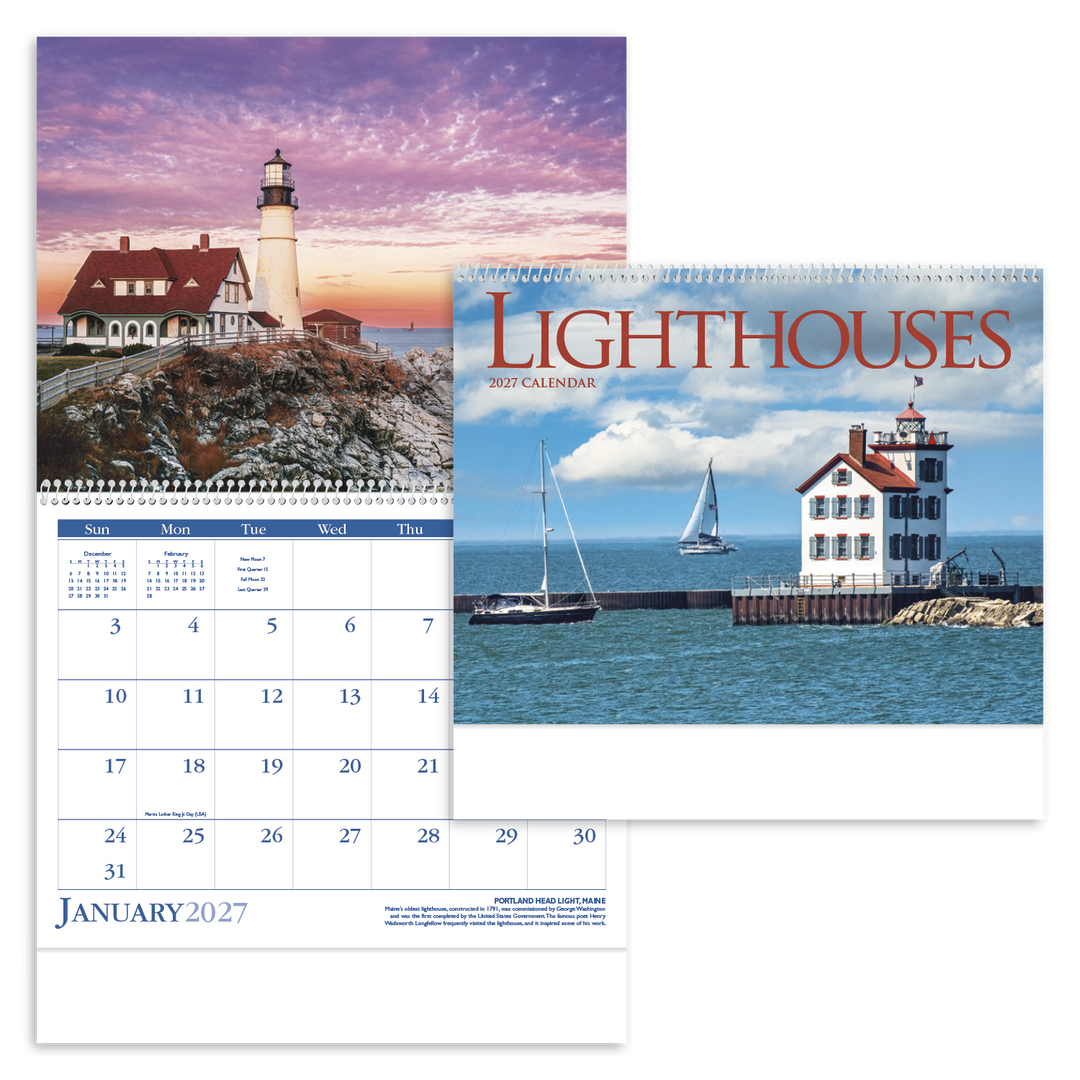 Triumph® Calendars Lighthouses Calendar