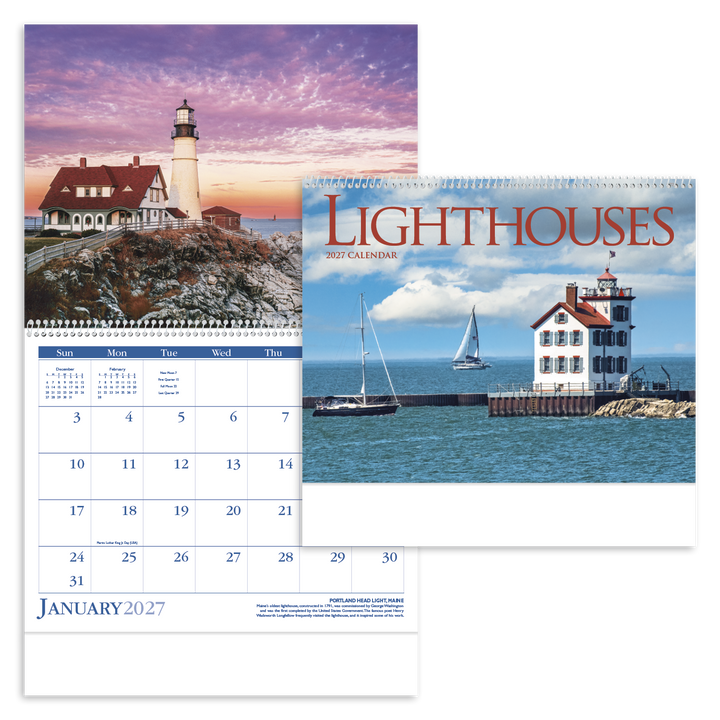Triumph® Calendars Lighthouses Calendar
