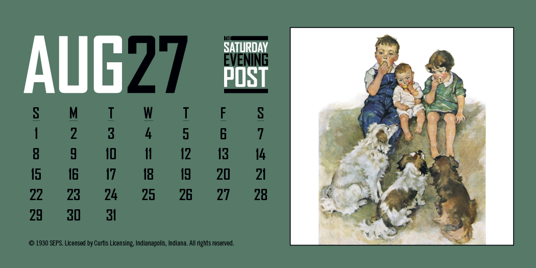 Triumph® Calendars  The Saturday Evening Post Desk Calendar