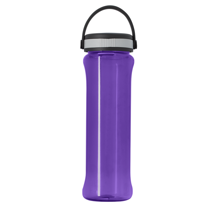 Boss Embossed RPET Bottle with Grip Lid - 26 oz.