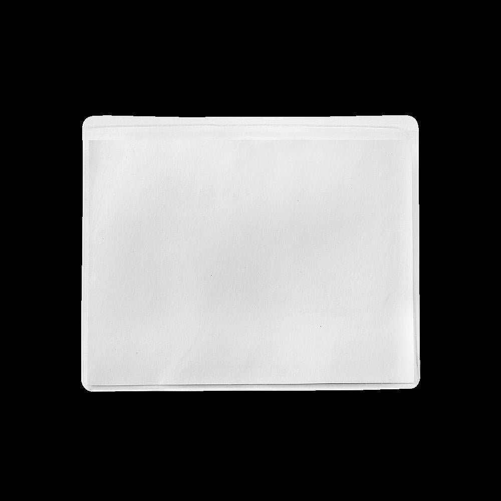 4" x 3" Blank Horizontal Vinyl Pouch with Bulldog Clip