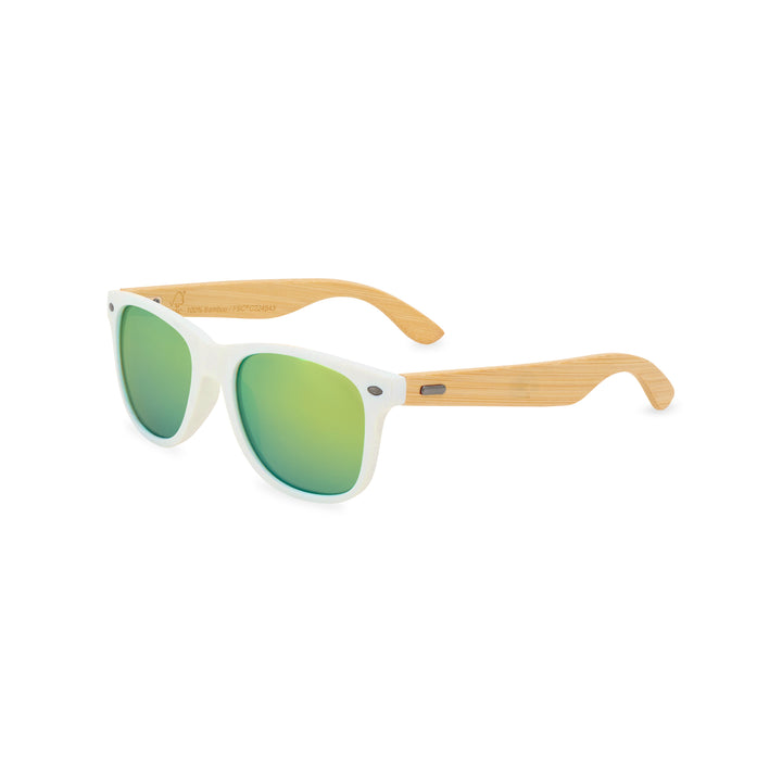 CapeShades Recycled Bamboo Sunglasses White Frame
