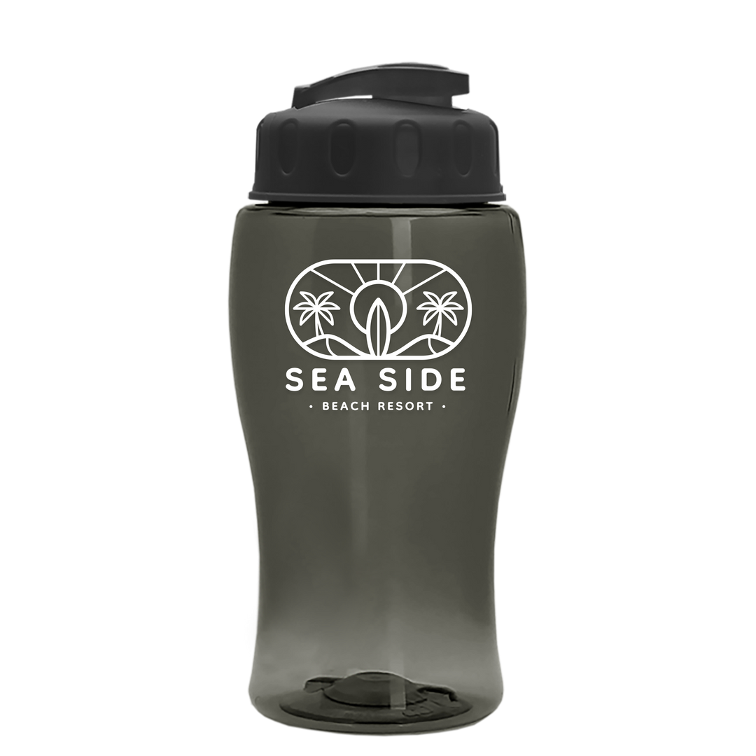 Poly-Pure Jr. - 18 oz. Transparent Bottle with USA Flip