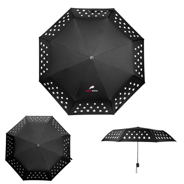 42" Color Changing Umbrella With 100% rPET Canopy