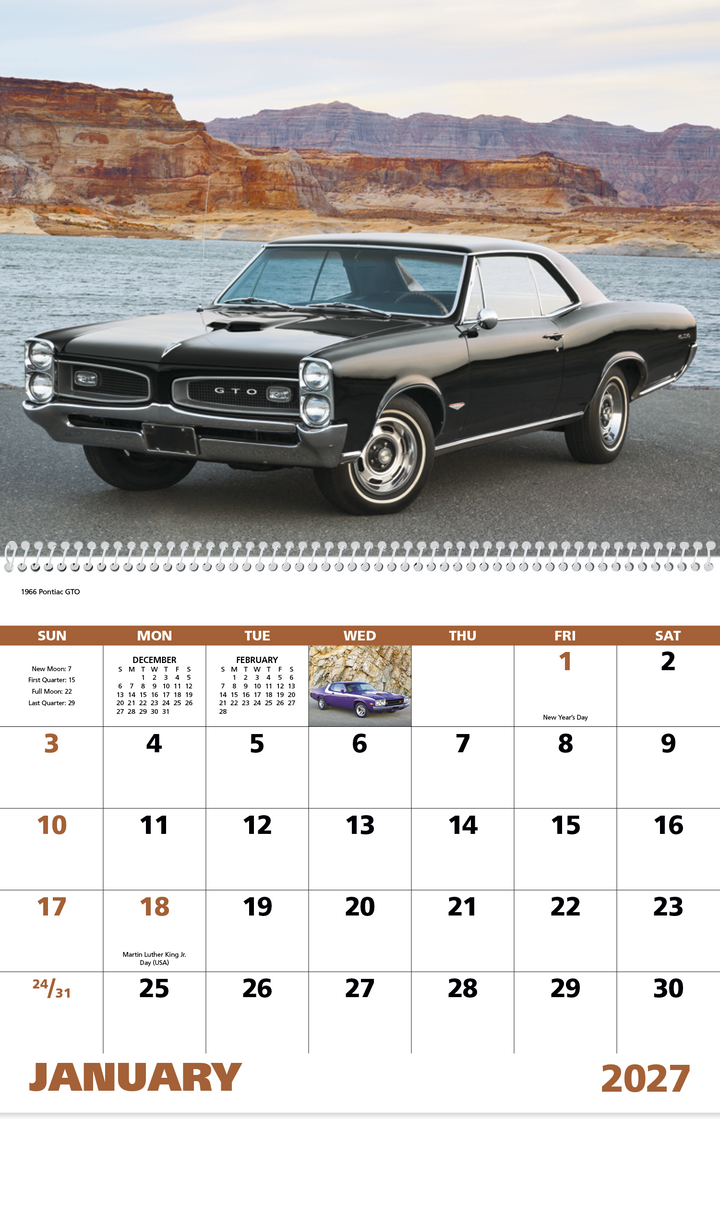 Good Value™ Muscle Thunder - Spiral Calendar
