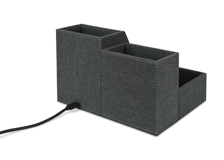Eden Recycled rPET Wireless Charging Desk Organizer