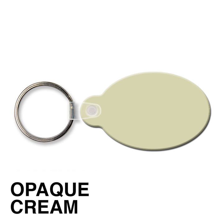Oval w/Tab Key Tag (Spot Color)