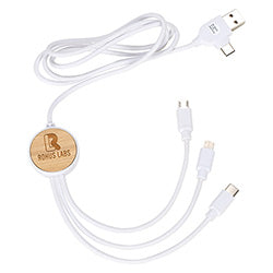 Bamboo 3-in-1 47" Charging Cable