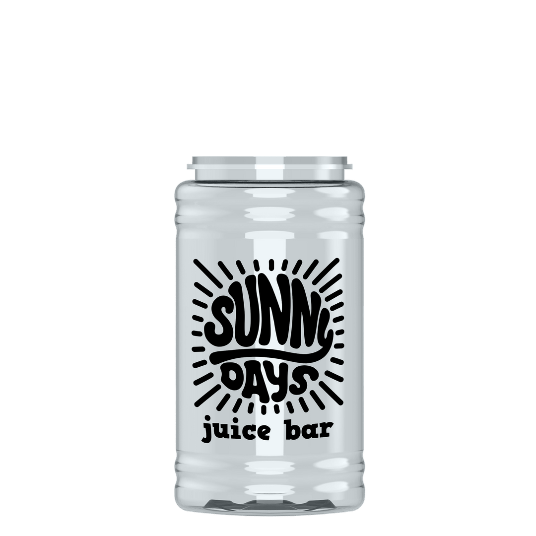 Mini RPET Bottle with Pop-Up Lid - 16 oz.