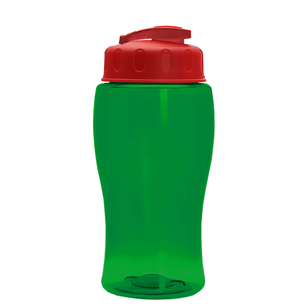 Poly-Pure Jr. - 18 oz. Transparent Bottle with USA Flip