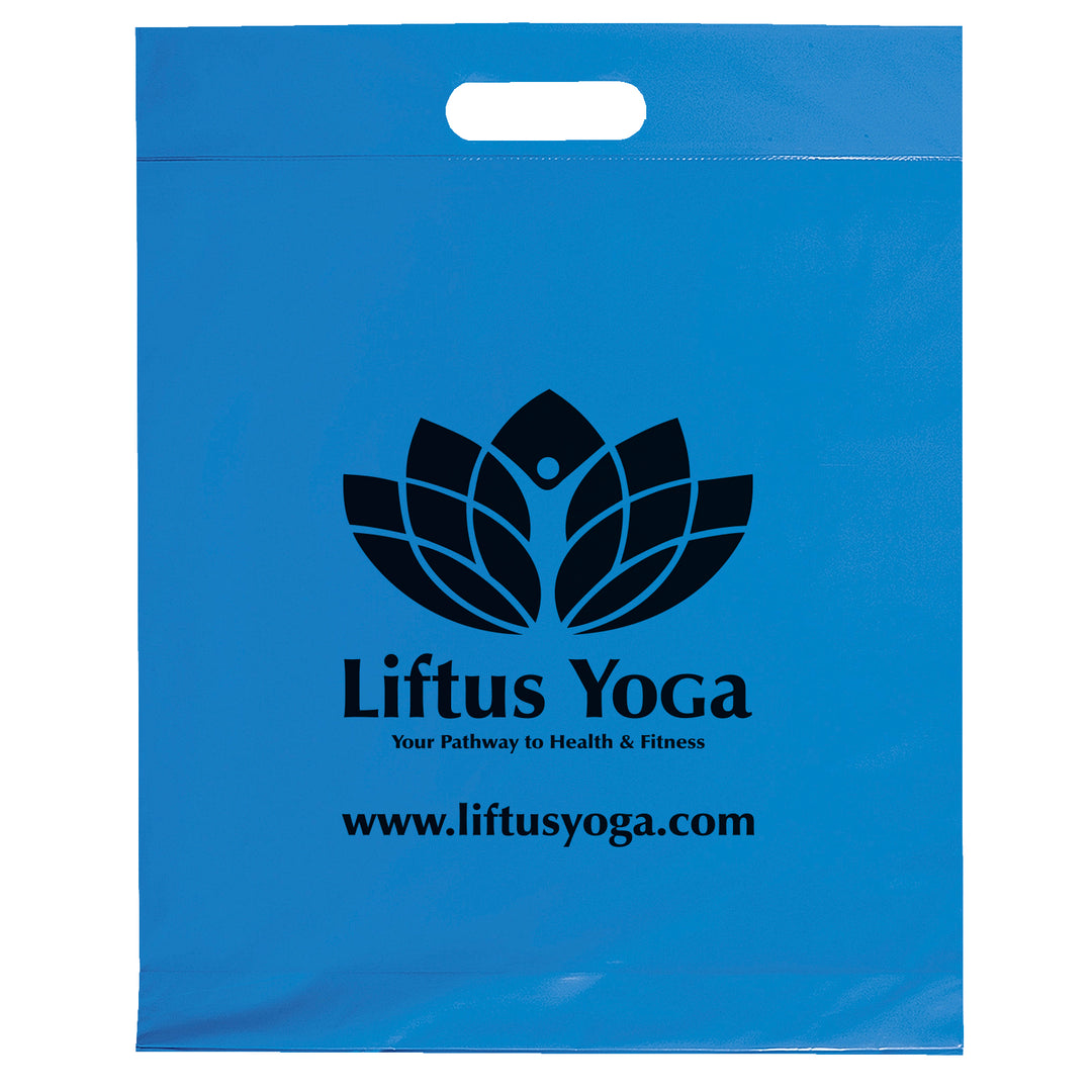 Die Cut Handle Bag - 12W x 15H x 3 - Flexo Ink Print