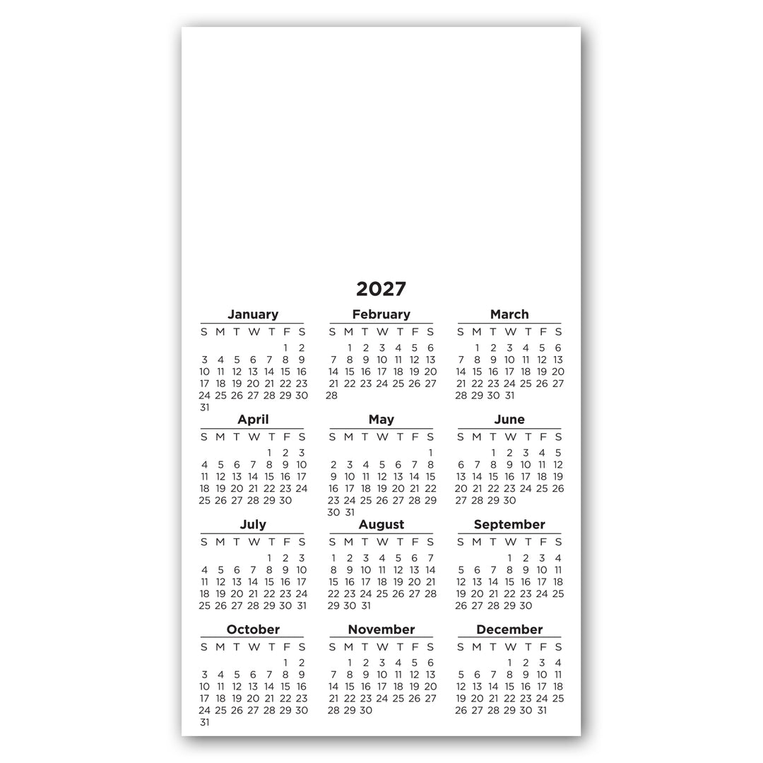 Calendar Large Magnet 3-29/32 x 6-15/16