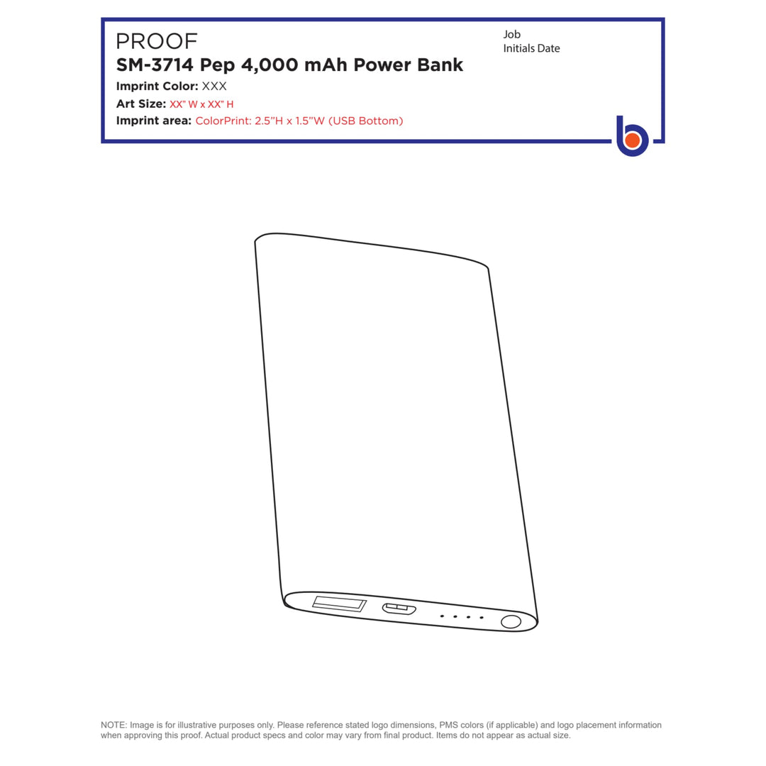 Pep 4000 mAh Power Bank