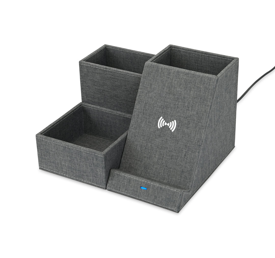Eden Recycled rPET Wireless Charging Desk Organizer